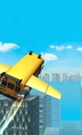 Voando Car Simulator 3D: conluio Bus 3