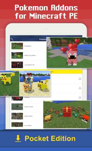 Addons for Minecraft PE - add ons for pokemon 3