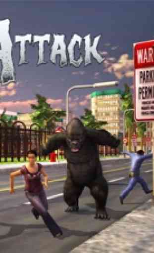 Gorilla Ataque Simulator 2016 - Competir e Conquer como Africano King Kong 4