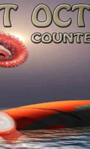 Contador polvo gigante ataque - Gigantesco monstro do mar greve submarino 1