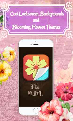 HD Papel de Parede Floral - Divertido Bloqueio De Tela E Florescendo Temas de Flores para iPhone 1