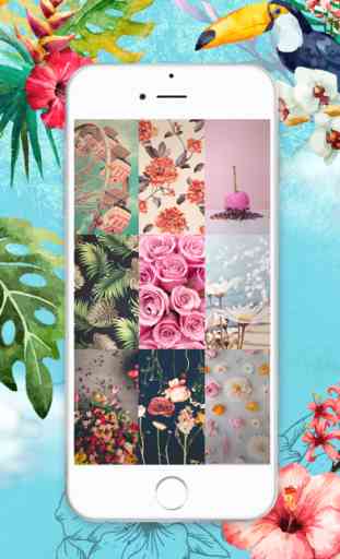 HD Papel de Parede Floral - Divertido Bloqueio De Tela E Florescendo Temas de Flores para iPhone 2