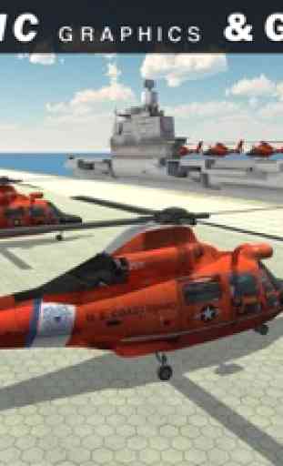 Helicóptero jogo de Transporte Navio Simulator vôo 1