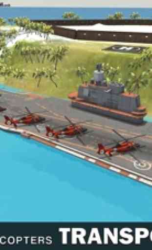 Helicóptero jogo de Transporte Navio Simulator vôo 2