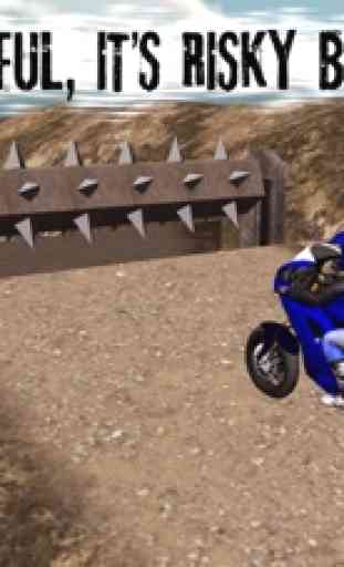 Pesada moto acrobacias 3D jogo de simulador de corrida 4