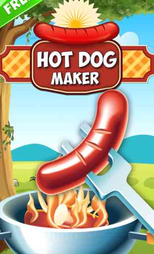 Hotdog - Free girls kids fast food lovers Cooking – maker dress up Game 1
