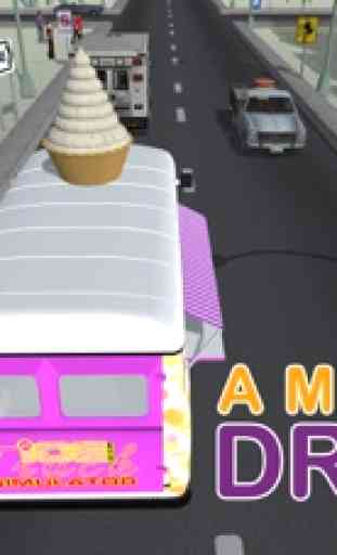 simulador de caminhão de sorvete - louco camião de condução e estacionamento jogo de simulação 3