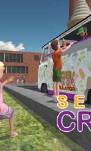 simulador de caminhão de sorvete - louco camião de condução e estacionamento jogo de simulação 4