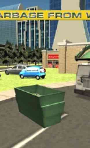 Ferro-velho simulador de caminhão de lixo - Drive lixo e recolher o lixo da cidade grande 2