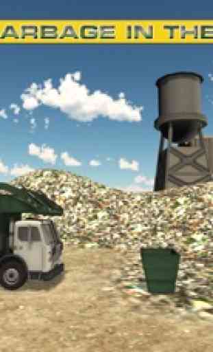 Ferro-velho simulador de caminhão de lixo - Drive lixo e recolher o lixo da cidade grande 3