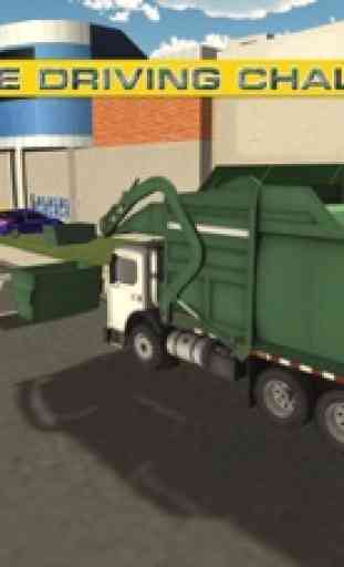 Ferro-velho simulador de caminhão de lixo - Drive lixo e recolher o lixo da cidade grande 4
