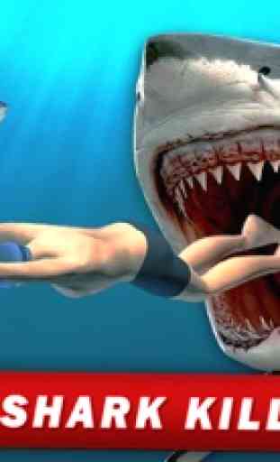 Caça de tubarão assassino: Aventura de peixes com 1