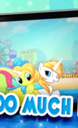 Pouco Magia Unicorn Dash: My Pony Princesa vs Shark Attack Jogo Tornado bonito - tudo gratuito 4