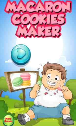 Macaron cookies Maker - Louco cozinha cozinhar jogo doces e sobremesa receitas loucura 1