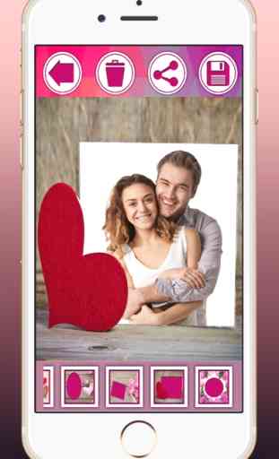 Molduras para fotos de amo - criar cartões postais com fotos de amor romântico 3