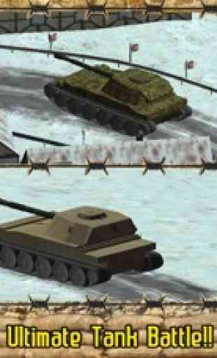 Militar tanque motorista simulador 3D - combate no campo de batalha blindado e destruir a máquina de guerra do inimigo 3