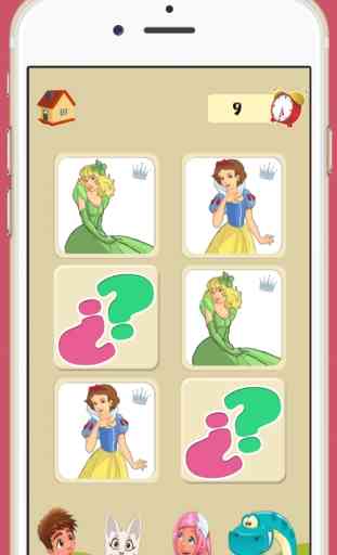 princesas jogo de memória: aprender jogo de formação do cérebro para meninas e meninos 2