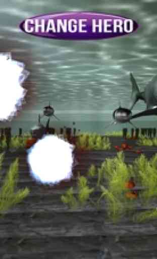 Turfa tubarão u-boat agressão - Banir o terrível cação submarino 3D 4