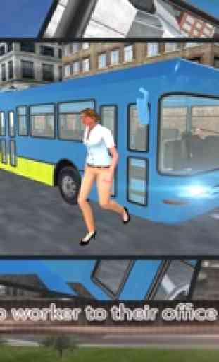 3d moderna cidade motorista de ônibus: jogo de sim 4