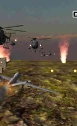 militar jet Blackhawk 3D - voando armadura helicóptero Metal Storm 2