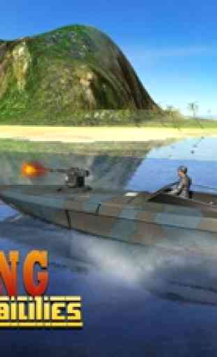 Marinha Polícia Ataque Barco - Barco à Vela real do Exército e Chase Simulator Jogo 3