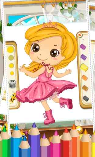 Minha Princesinha Para Colorir Páginas De Livro - Pintura Incrível E Doodle De Empate Para O Jogo De Crianças 4