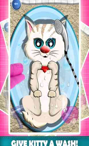 My Pet Kitty Cuidados Wash & Dressup Makeover Salon Adventure - Jogos grátis para crianças 1