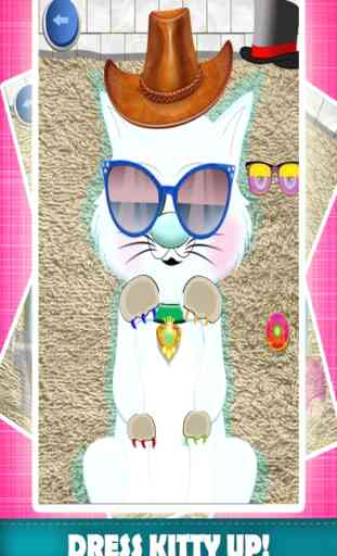 My Pet Kitty Cuidados Wash & Dressup Makeover Salon Adventure - Jogos grátis para crianças 4