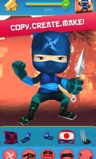 Meu Poder Mega Ninja Herói Projeto & Copy Jogo Louco 4