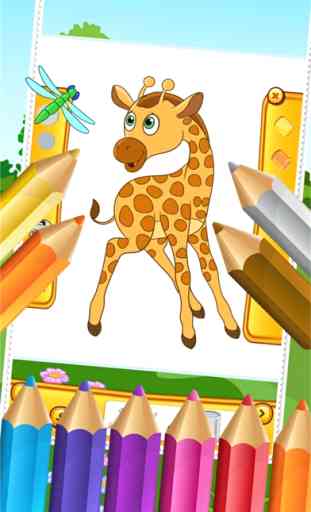 Meu Zoo Animal Friends Desenhe Coloring Book World for Kids 4
