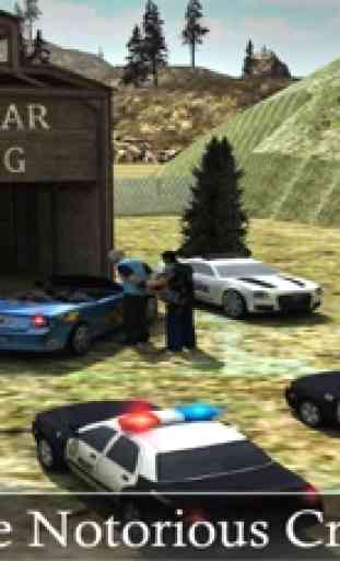 Fora de Estrada carro de polícia Motorista perseguição: Condução Real e Acção Jogo de Tiros 3