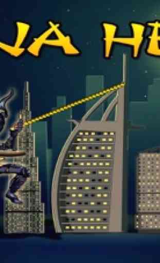 Ninja Fly herói balanço Adventure - Tight Rope e Rapel Thru Cidades grátis 1