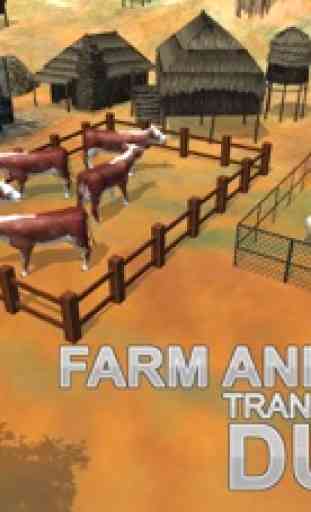 Off Road animais transporte de fazenda - condução do caminhão e estacionamento jogo de simulador 2