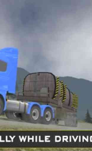 Fora estrada carga reboque pesado caminhão simulaç 3
