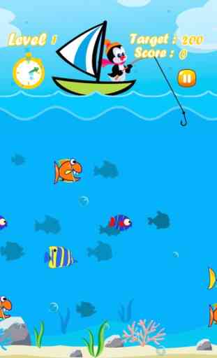 jogo de pesca pinguim - pegar peixes splashy no barco 2