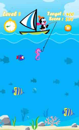 jogo de pesca pinguim - pegar peixes splashy no barco 4