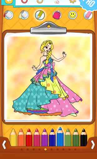 Desenhos de Princesas para Pintar - Jogos de Colorir para Crianças PRO 1