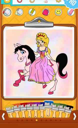 Desenhos de Princesas para Pintar - Jogos de Colorir para Crianças PRO 3