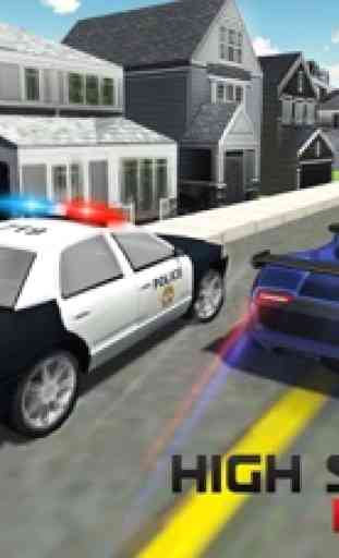 Motorista 2016 do carro de polícia - perseguição 3D e apreensão carros que violem as regras de trânsito 2