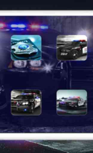 Police Siren Som ~ O melhor carro de rádio de emergência sons com strobe vermelho / azul (FREE) 1