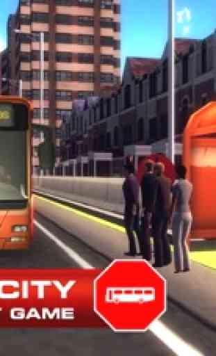 Público simulador de ônibus de transporte - Dever motorista completa em estradas movimentadas da cidade 4