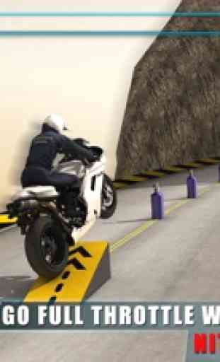Rápido polícia motociclista 3d - escalando jogo de corrida morro 2