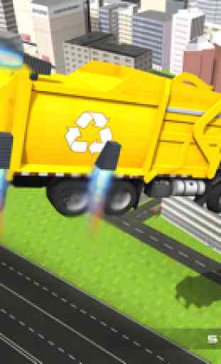 caminhão de lixo real que arvoram simulador 3D - dirigindo caminhão de lixo na cidade 2