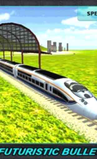 Reais trem simulador de motorista 3D - conduzir o motor em linhas férreas e chegar ao destino no tempo 1