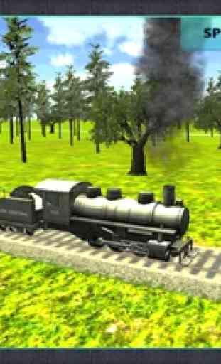 Reais trem simulador de motorista 3D - conduzir o motor em linhas férreas e chegar ao destino no tempo 3