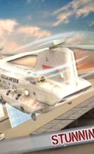 carro real transportador de carga helicóptero simulador 3
