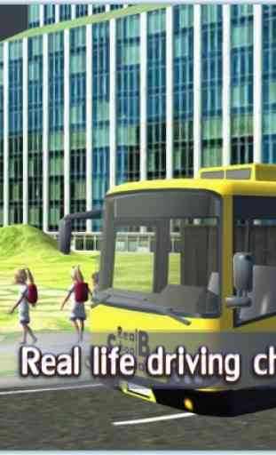 Simulador ônibus escolar reais - Dirigir veículo 4