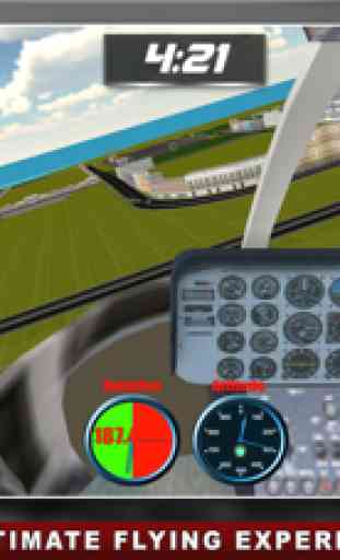 Voo Piloto Helicóptero Jogo 3D: Vôo Simulador 3