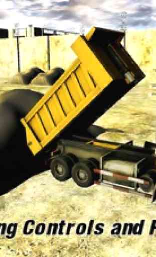 Areia Escavadeira - Heavy máquina Dever Digger Guindaste de construção Dump Truck Loader 3D Simulator Jogo 1
