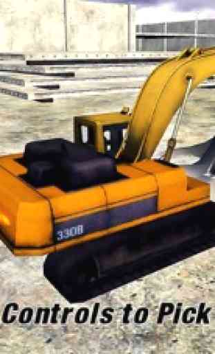 Areia Escavadeira - Heavy máquina Dever Digger Guindaste de construção Dump Truck Loader 3D Simulator Jogo 3